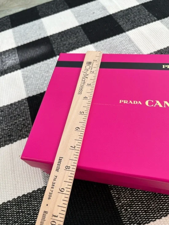 Prada Hot Pink Storage Box with Gold Logo - Picture 7 of 9